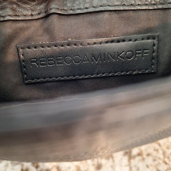 Rebecca Minkoff Saddle Black Leather Crossbody - Picture 11 of 14